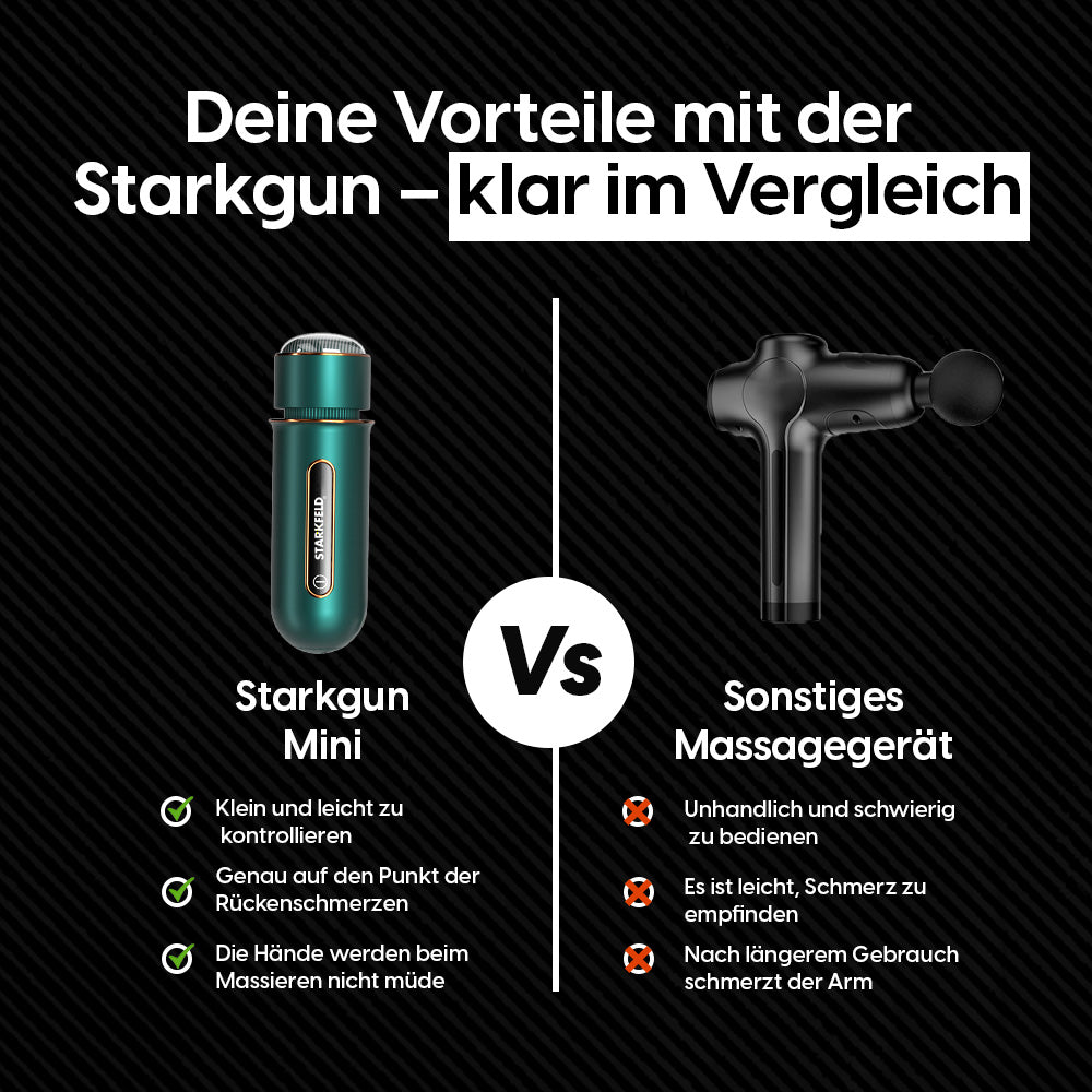 STARKGUN® MINI - Kompakte Massagepistole für Tiefengewebe