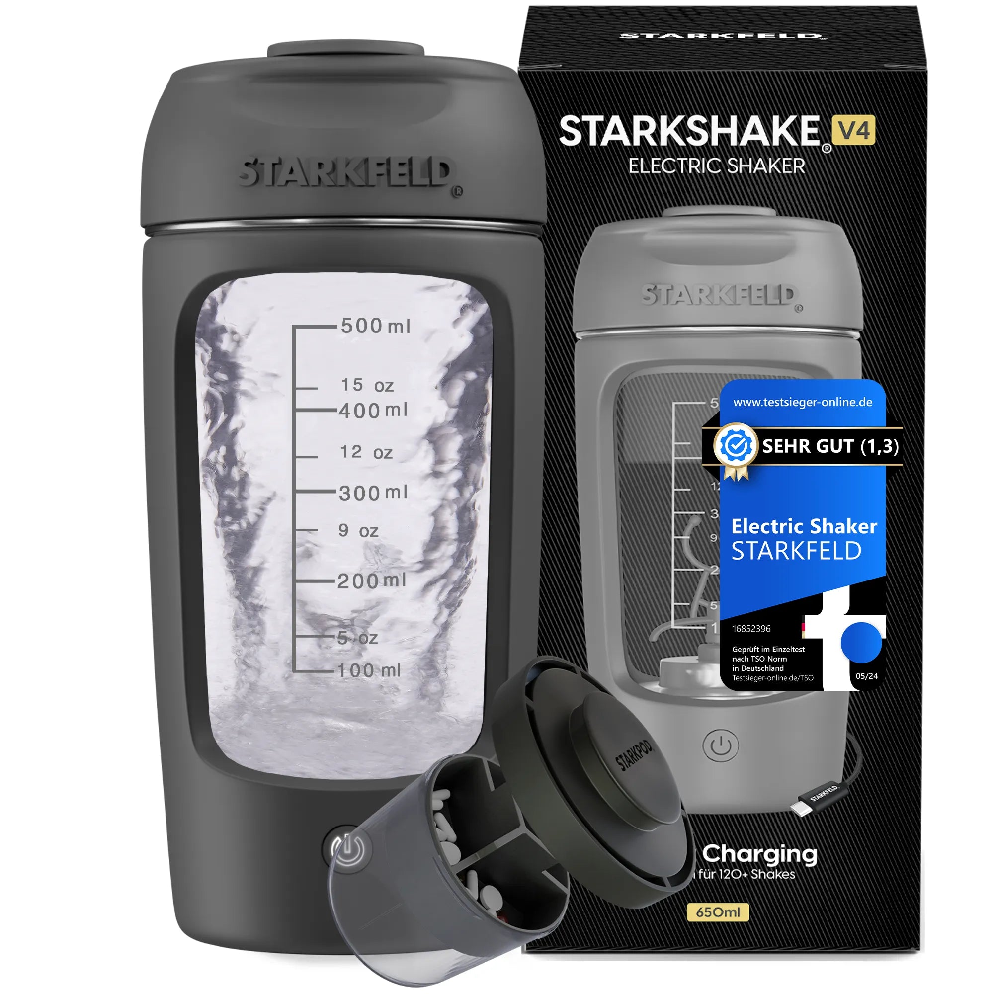 STARKSHAKE ® V4 - Der Beste Elektrische Shaker