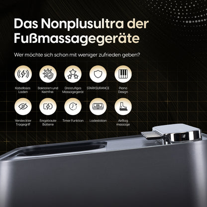 FOOTRELAX – Elektrisches luxus Fußmassagegerät mit Shiatsu und Airbag-Massage - STARKFELD