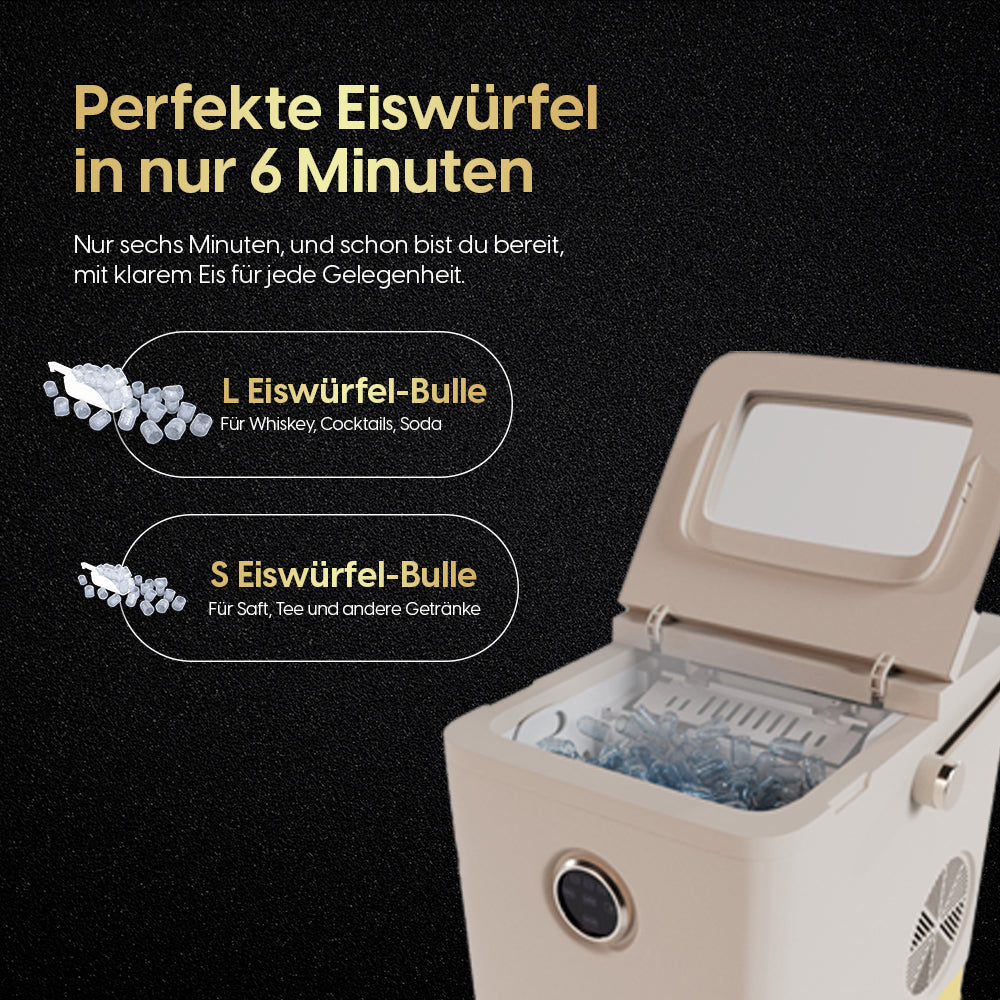 ICEMAKER –Luxus Eiswürfelmaschine UV-sterilisierend und keimfrei - STARKFELD