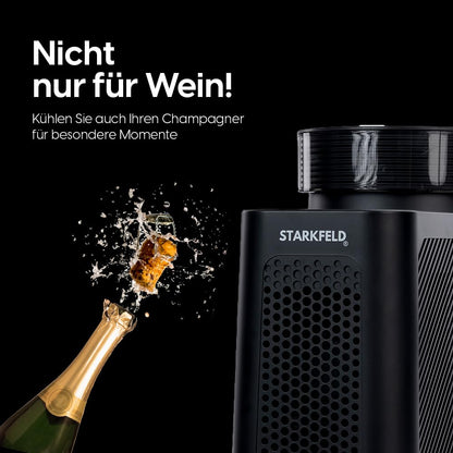 Smart Weinkühler - schnelles,Kühlen von Wein, Sekt, Champagner - STARKFELD