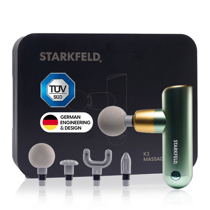 STARKFELD® STARKGUN® DELUXE – Leistungsstarke Massagepistole für Tiefengewebe - STARKFELD